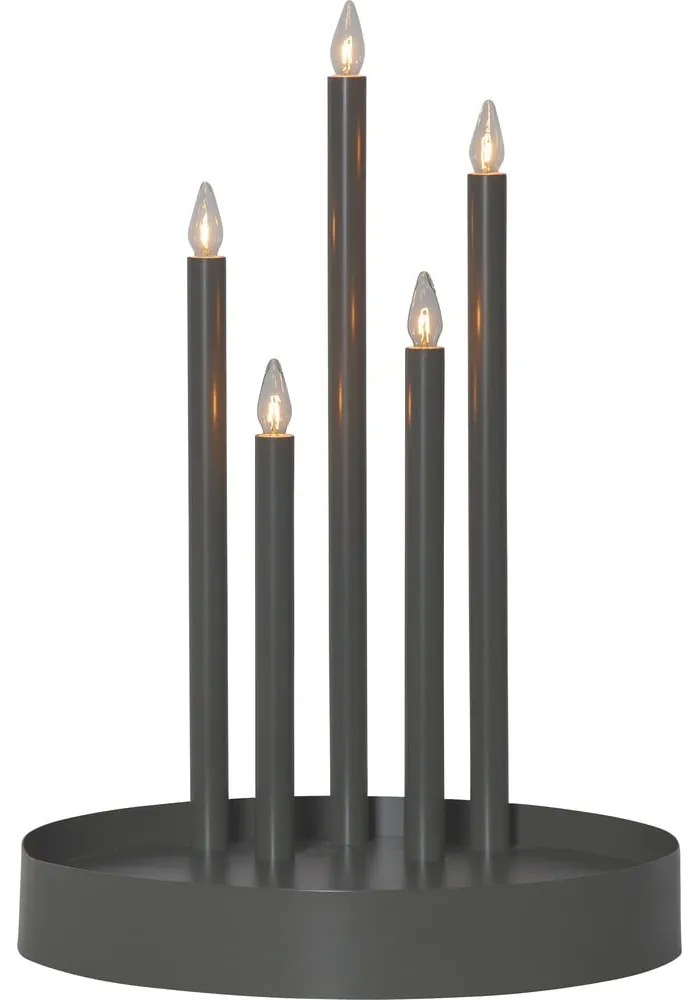 Черна светлинна декорация ø 32 cm Deco - Star Trading