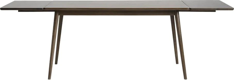 Кафява сгъваема трапезна маса с дъбов плот 150x90 cm Barrali – Unique Furniture