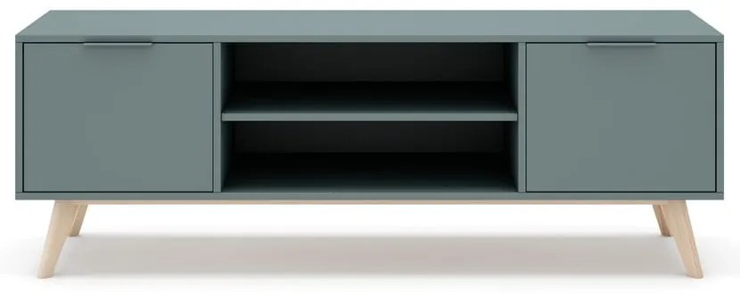 Маса за телевизор сиво-зелена 140x53x40 cm Pisco – Marckeric