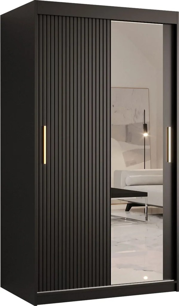 Плъзгащ се гардероб Riflo Slim -Mauro-Дължина: 100 см