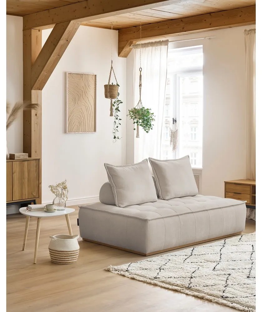 Бежов шенилов диван 175 cm Elisa – Bobochic Paris