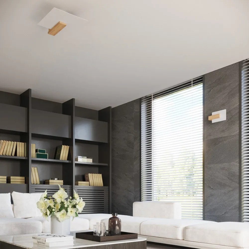 Стенна лампа в естествен цвят Parola - Sollux