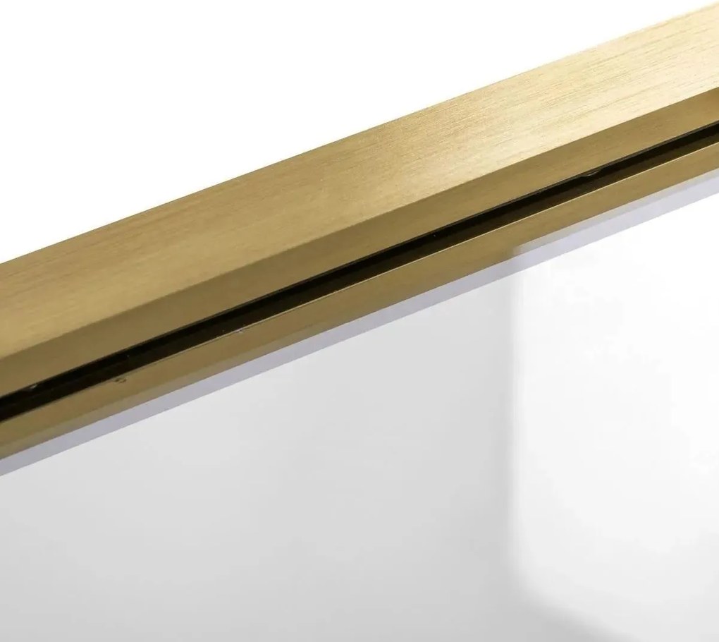 Параван подвижен за вана Rea Agat-3 120 BRUSH GOLD