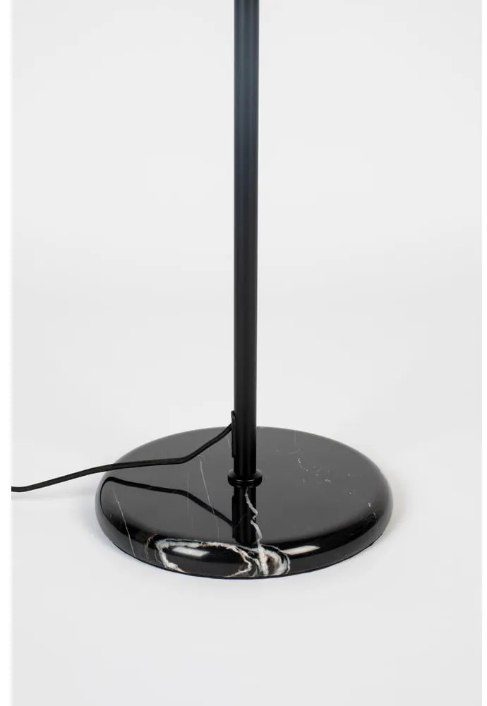Черно-бялa подова лампа със стъклен абажур (височина 145 cm) Orion – Zuiver