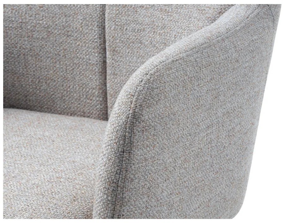 Светлосиво въртящо се релаксиращо кресло Manning – Unique Furniture