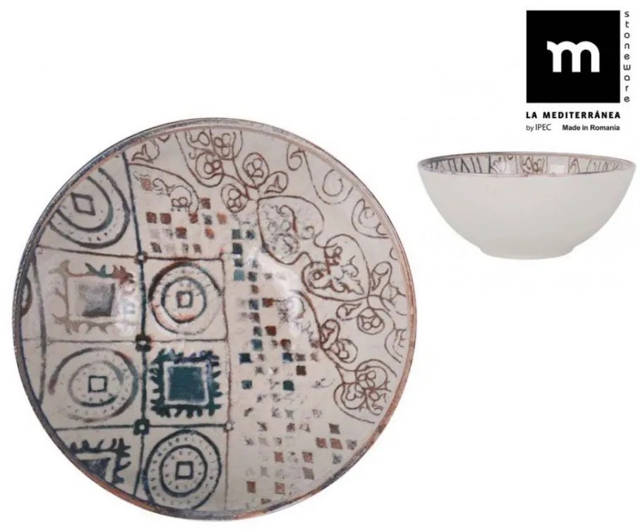 Дълбока купа LA MEDITERRANEA Grecia, 16 cm, порцелан
