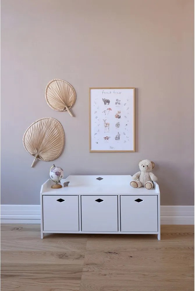 Бяла детска кутия за съхранение 30x30x30 cm Luca – Cam Cam Copenhagen