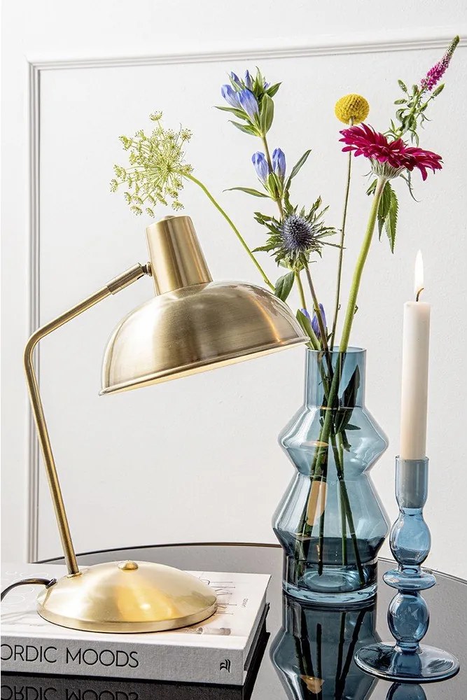 Настолна лампа в златисто Hood - Leitmotiv