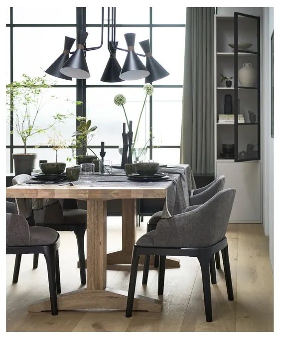 Светлосива витрина от борова дървесина 53x230 cm Basic - vtwonen