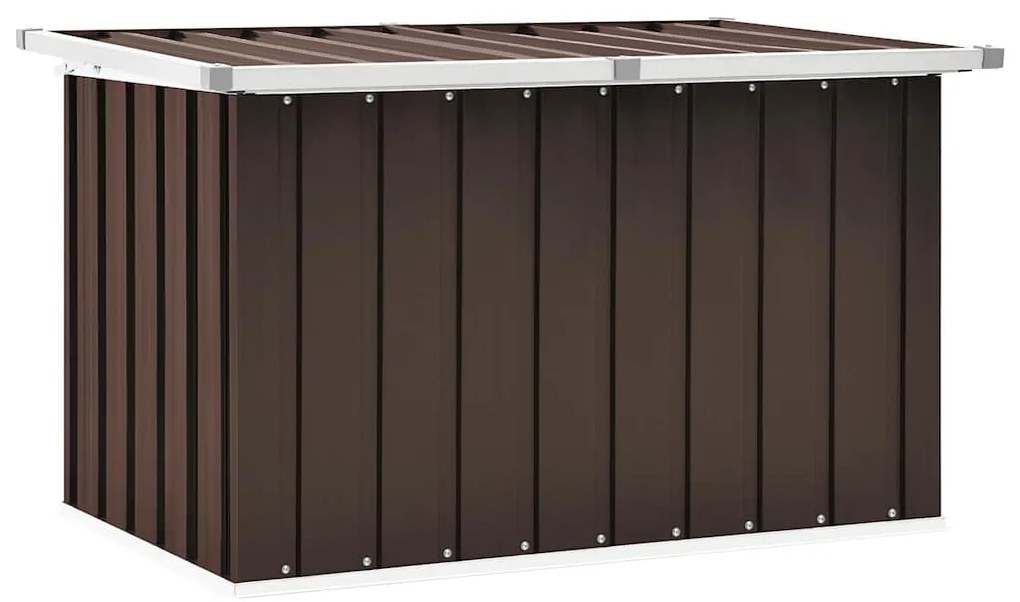 46260 vidaXL Градинска кутия за съхранение, кафява, 109x67x65 см