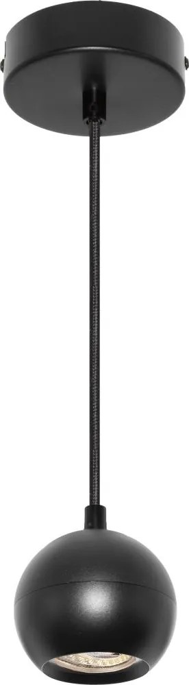 Osram - Полилей на кабел SPOT SPHERAL 1xGU10/6W/230V черен