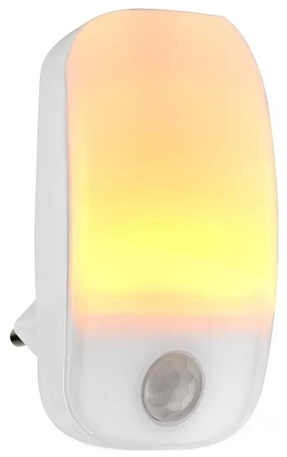 Nedis LNLW10WT - LED Ориентираща лампа за контакт със сензор за движение LED/0,55W/230V
