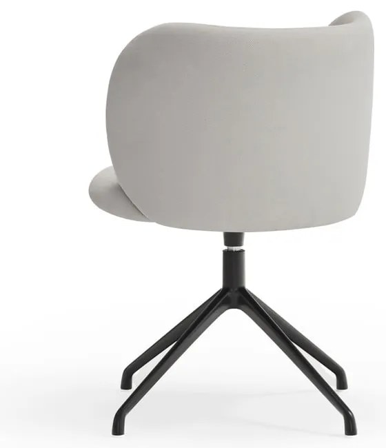 Светлосив тапициран трапезен стол Mogi – Teulat