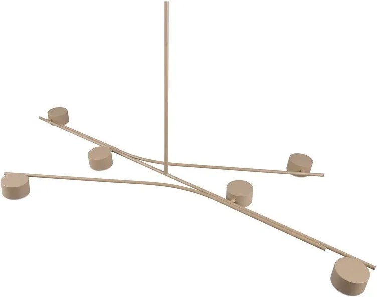 Бежово метално висящо осветително тяло Coda – Trio Select