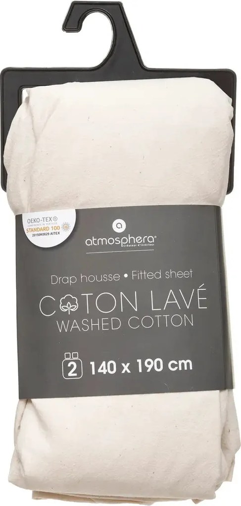 Еластичен чаршаф atmosphera, 140x190 cm, Памук - Тюркоаз