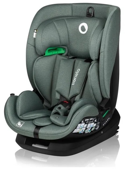 Lionelo - Автокресло с въртяща се основа LAVENDER i-Size 76-150 см, фисташково зелено
