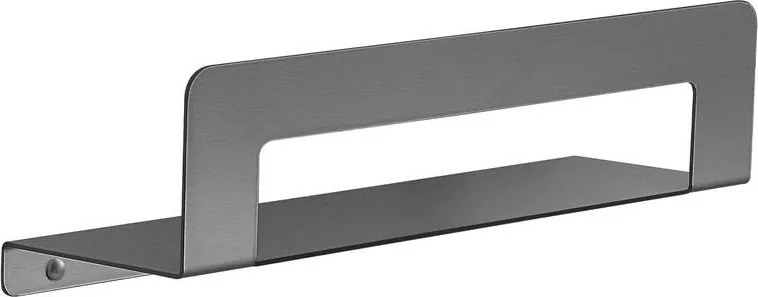 Gedy - Полица с лост за кърпи CLEO 30 см металически сив