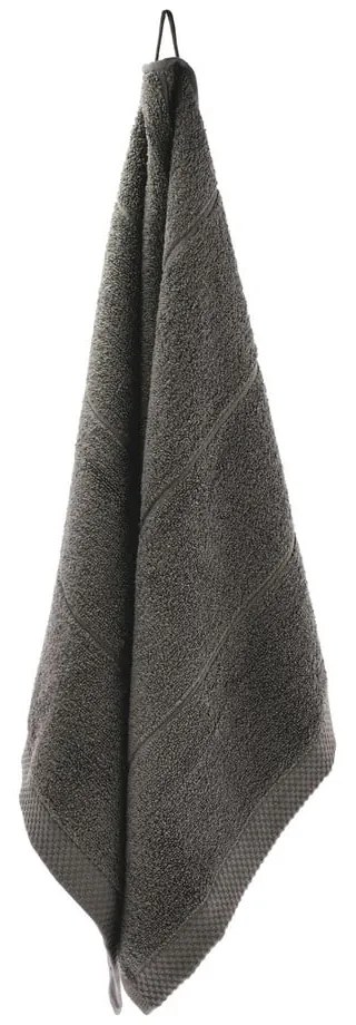 Тъмносива памучна кърпа от тери 50x100 cm Line – Södahl