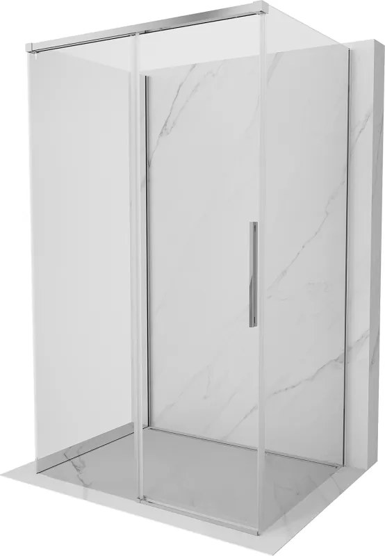 Mexen Rox-3S душ кабина с 3 стени, плъзгаща се, 120 x 70 см, прозрачна, хром - 8C2-120-070-01-00-3S