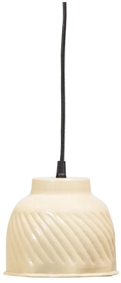 Бежово висящо осветително тяло с метален абажур Arleso – WOOOD