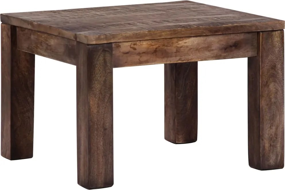 247468 vidaXL Маса за кафе, 50x50x35 см, мангово дърво масив