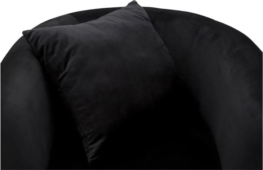 Черно кадифено кресло Bucarest – Mauro Ferretti