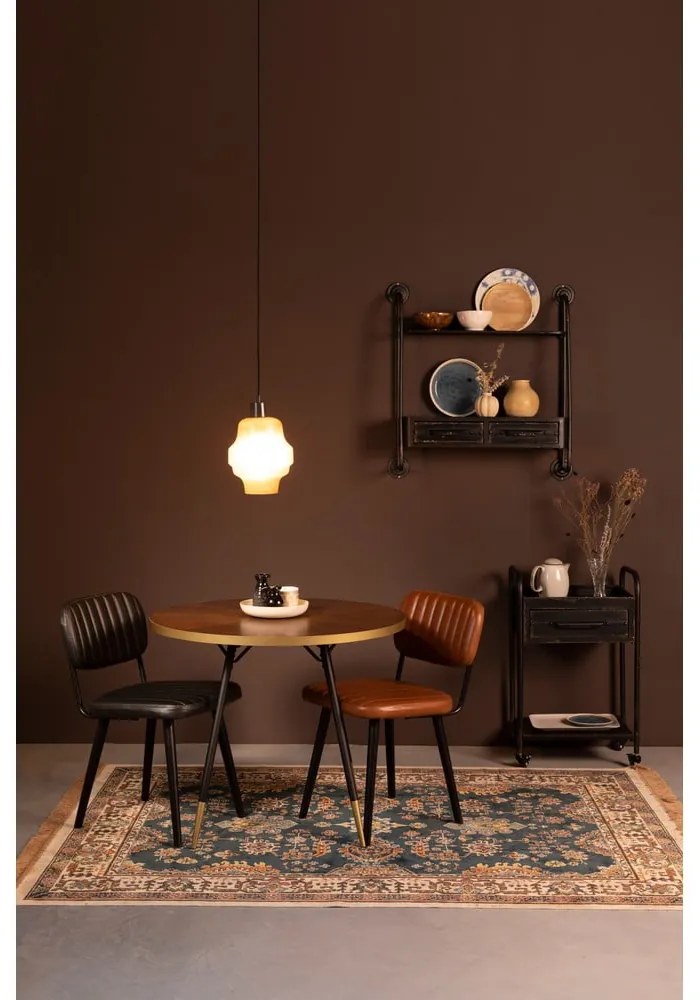 Кафяв трапезен стол в цвят коняк Jake Worn - White Label