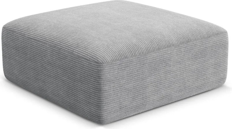 Светлосива табуретка от рипсено кадифе Campi – Cosmopolitan Design