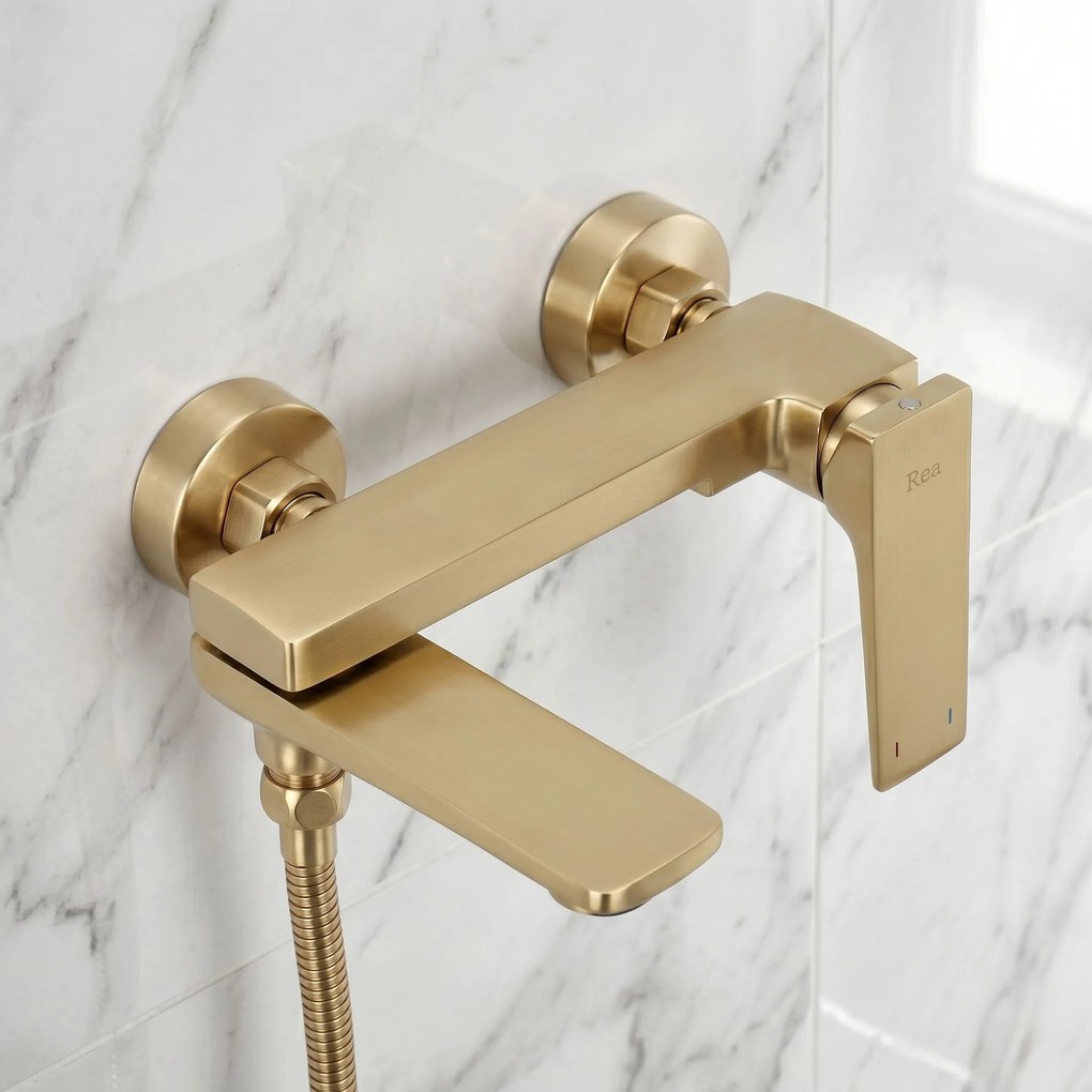 Смесител за вана PREMIUM REA Prime Gold Brush
