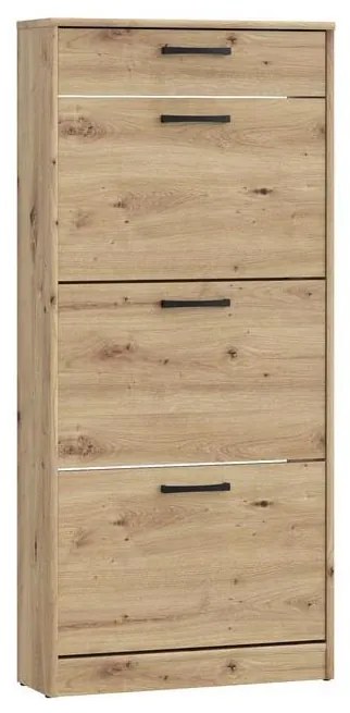 Шкаф за обувки KAVI в цвят дъб artisan