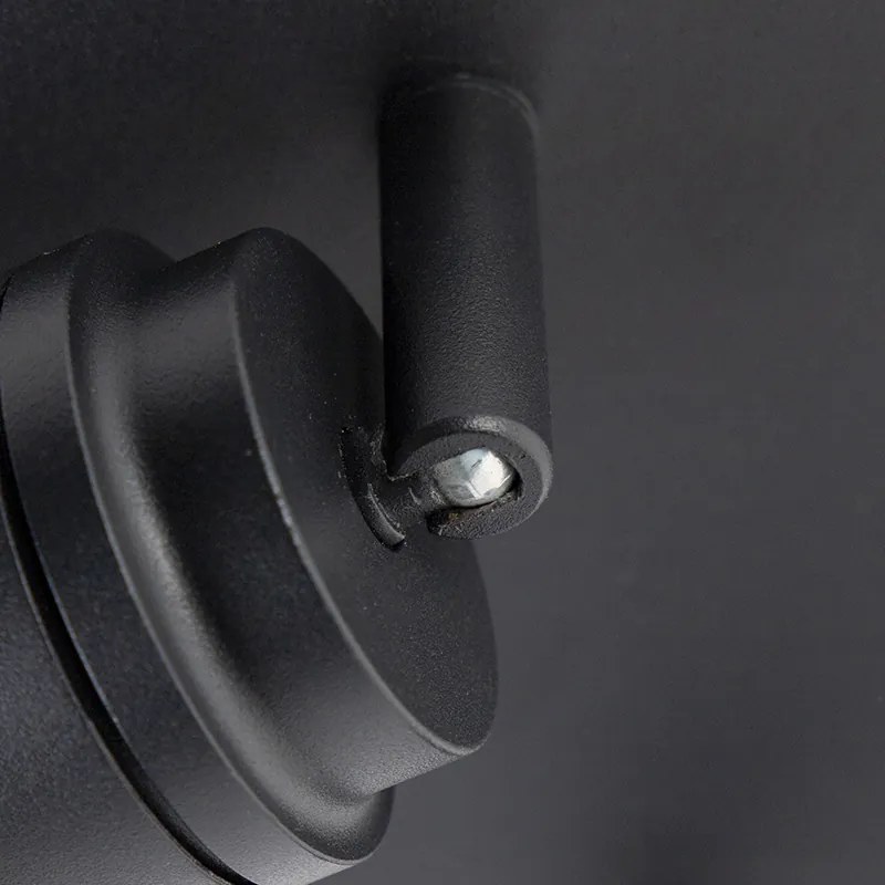 Модерен прожектор за баня черен 2-светлина IP44 - Ducha