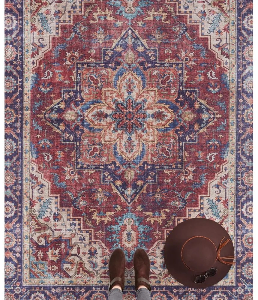 Червен и лилав килим , 120 x 160 cm Anthea - Nouristan