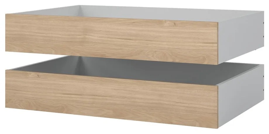 Чекмеджета за под леглото в комплект от 2 бр. в естествен цвят Naia – Tvilum