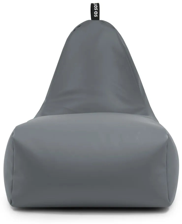 Червен пуф от изкуствена кожа Chill XXL – So Soft?