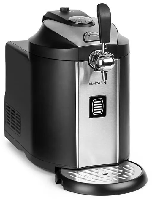 Klarstein Beerkules, уред за наливане на бира, 5l буре, компресор, 85W, черно