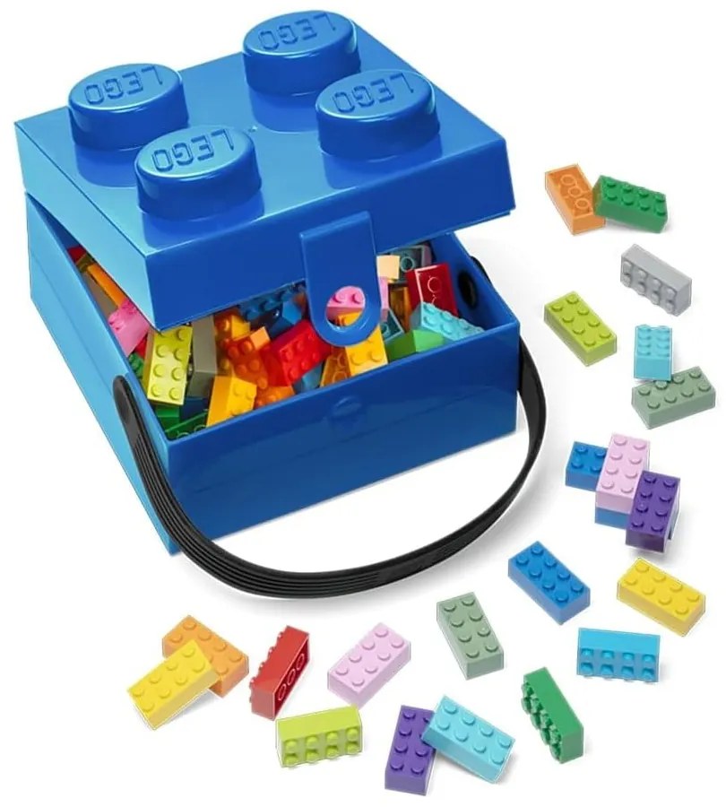 Синя кутия за съхранение с дръжка - LEGO®