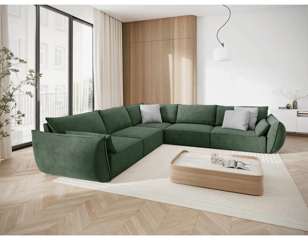 Тъмнозелен ъглов диван (променлив) Vanda - Mazzini Sofas