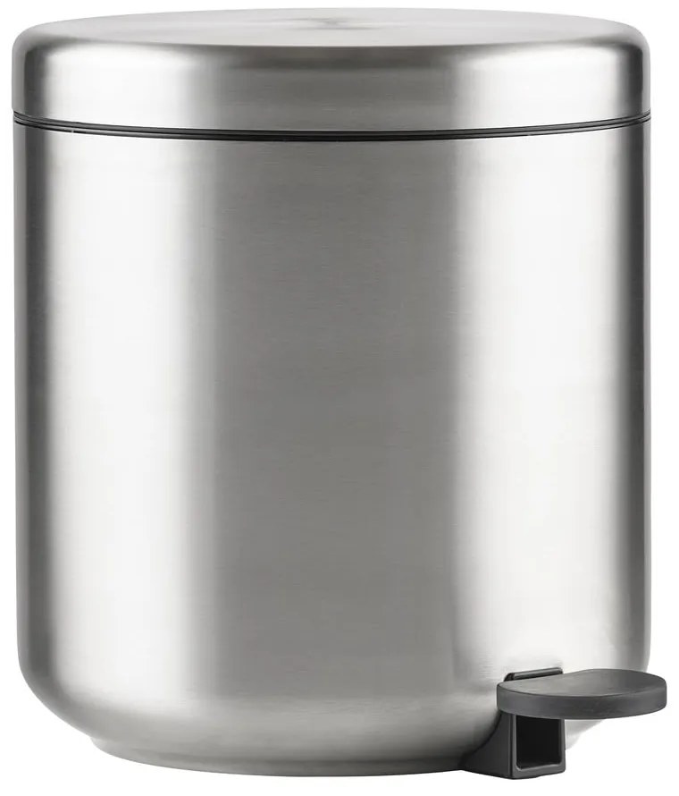 Кошче за боклук с педал от неръждаема стомана в матово сребрист цвят 4 l Ume – Zone