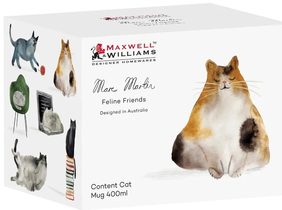 Бяла порцеланова чаша 400 ml Best Feline Friends – Maxwell & Williams