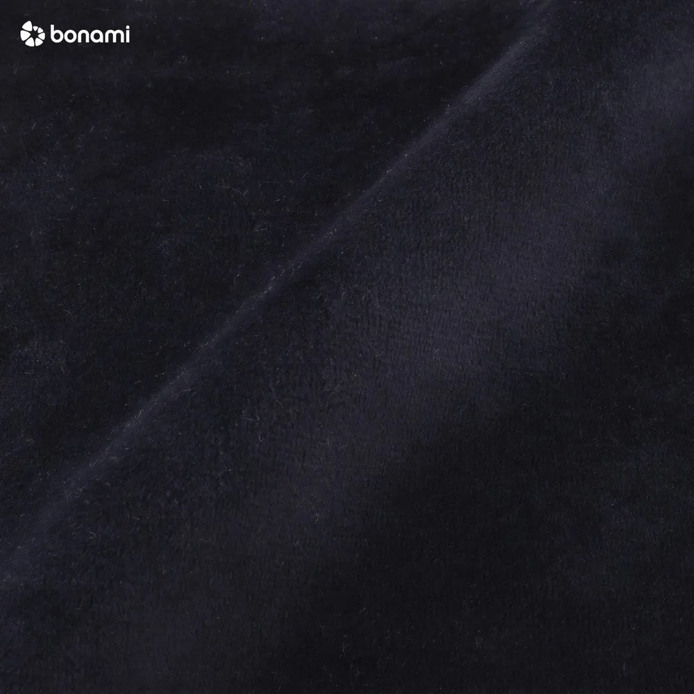 Тъмносиньо кадифено кресло за отдих (ляв ъгъл) Vienna - Cosmopolitan Design