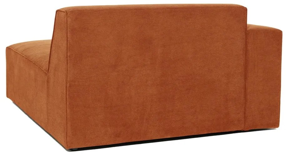 Модул за оранжев велурен диван (ляв ъгъл) Sting - Scandic