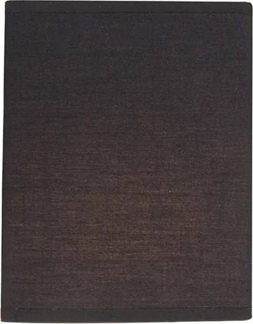 Модерна стенна лампа черна и златна с текстилен абажур - Vete