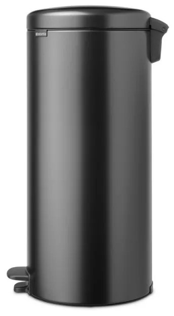 Кош за боклук с педал Brabantia NewIcon 1008850, 30 л, Плавно затваряне, Противоплъзгаща основа, Тъмносив