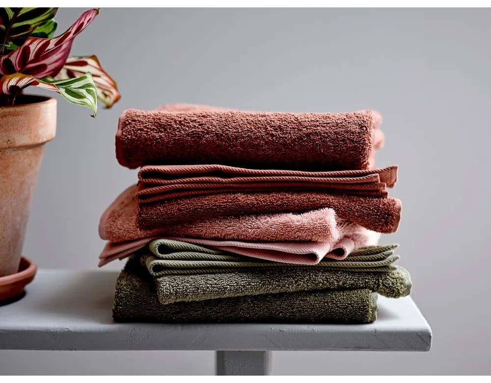 Маслиненозелена хавлиена кърпа от памук Organic, 100 x 50 cm Comfort Organic - Södahl