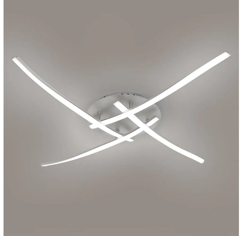 Brilagi - LED таванно осветително тяло STRIPES LED/32W/230V сребристо