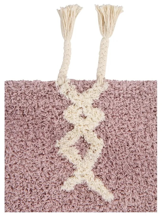 Розов ръчно изработен памучен детски килим подходящ за пране 140x200 cm Noah – Lorena Canals