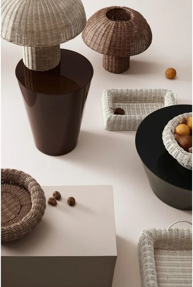 Ратанова LED настолна лампа в естествен цвят с ратанов абажур (височина 40 cm) Irele – Bizzotto