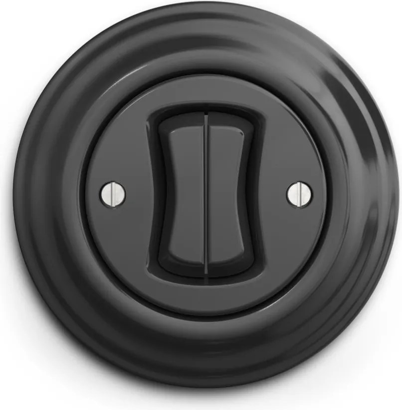 Kliklap - Ретро двоен ключ за стълбище с рамка № 6+6, антрацит