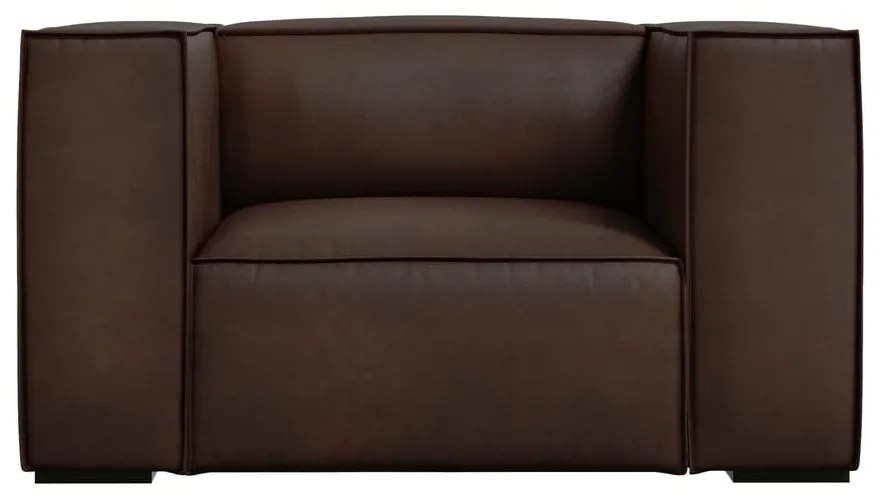 Тъмнокафяв кожен фотьойл Madame - Windsor &amp; Co Sofas