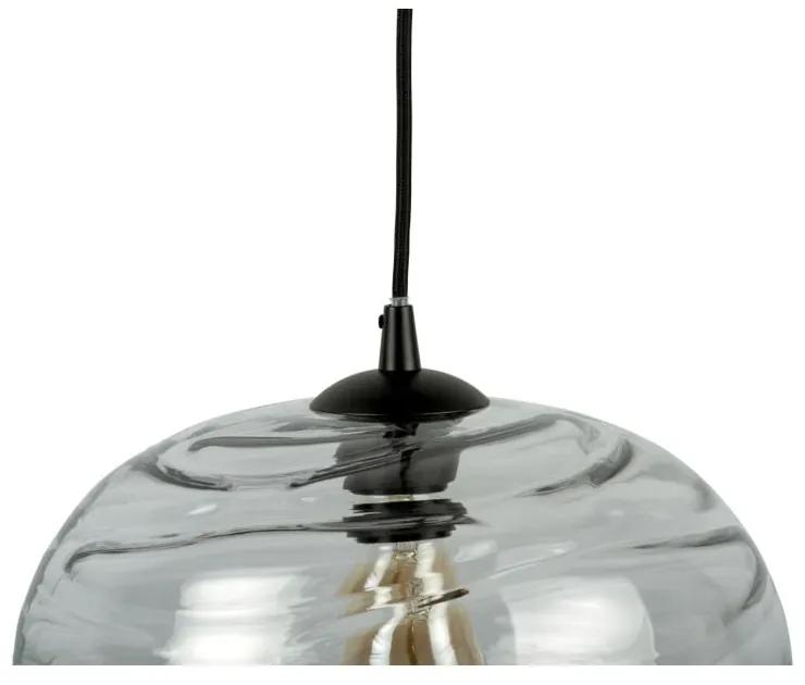 Висяща лампа от сиво стъкло, височина 21 cm Sphere - Leitmotiv